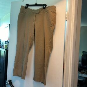 Used khaki pants stretch Jones New York Signature Women 20W.